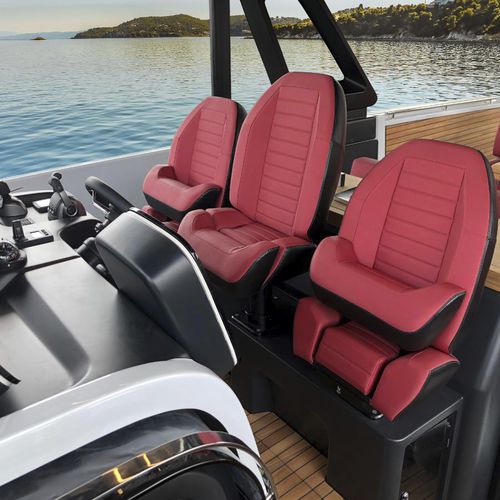 Asiento piloto - P 465 IKONA - Besenzoni SpA - para barco / ajustable / plegable