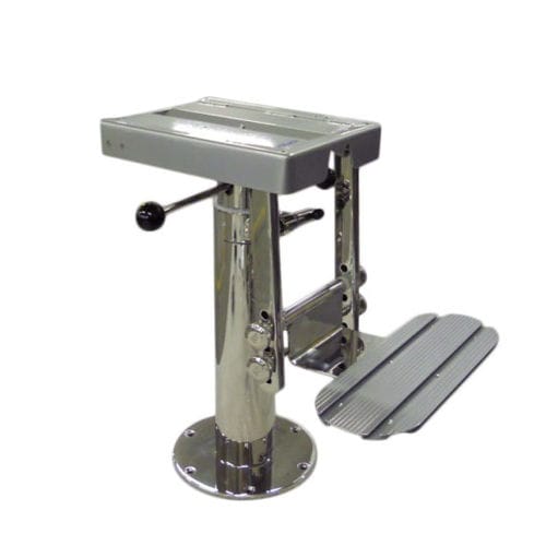 Pie para asiento piloto para barco - S 223 MG - Besenzoni SpA - ajustable / de acero inoxidable