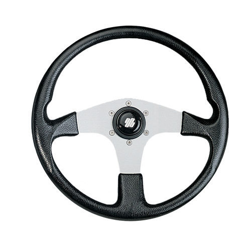 Volante para barco de motor de aluminio - CORSICA - ULTRAFLEX S.P.A. - racing / 3 radios / negro