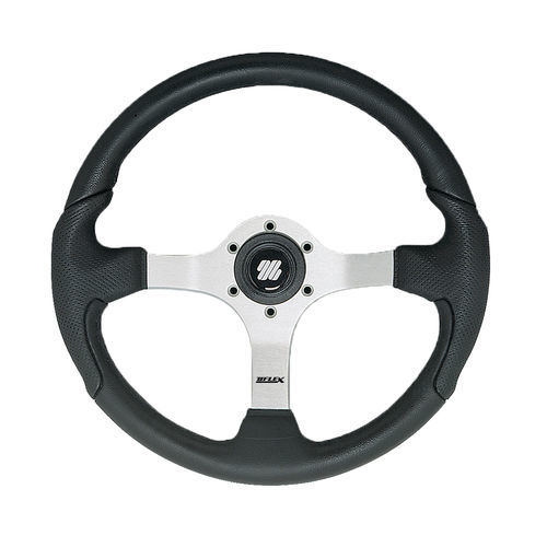 Volante para barco de motor barnizado con poliuretano - NISIDA - ULTRAFLEX S.P.A. - racing / 3 radios / negro