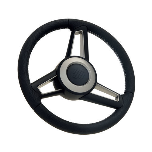 Volante para barco de motor forro de cuero - DOLFIN - ULTRAFLEX S.P.A. - racing / 3 radios / negro