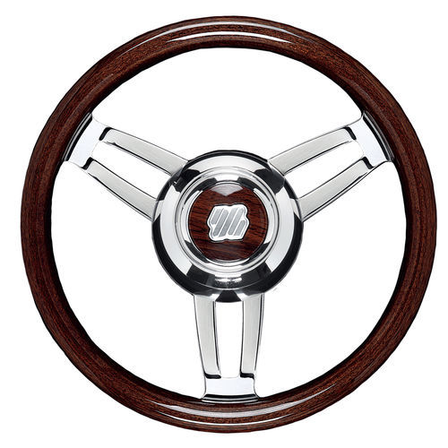 Volante para barco de motor de caoba - MOROSINI - ULTRAFLEX S.P.A. - racing / 3 radios