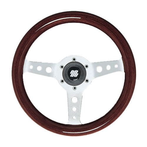 Volante para barco de motor de madera - CAPRI - ULTRAFLEX S.P.A. - racing / 3 radios / marrón
