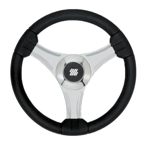 Volante para barco de motor barnizado con poliuretano - TAVOLARA B/S/CH - ULTRAFLEX S.P.A. - racing / 3 radios / negro