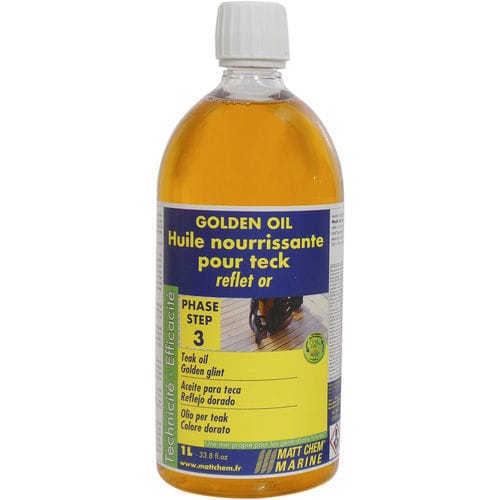 Aceite para madera exótica - GOLDEN OIL  - MATT CHEM MARINE - marino