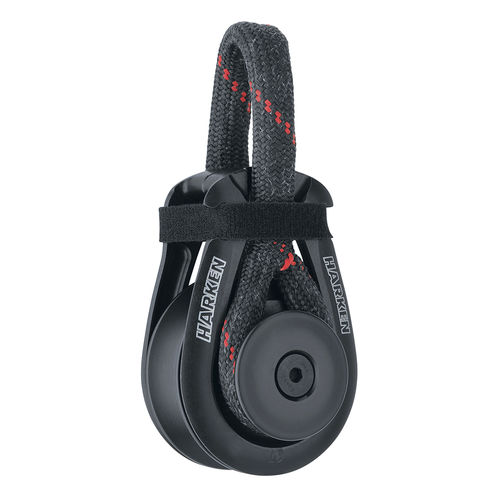 Polea simple - 3301 - Harken - con apertura / con fijación textil / Ø máx. cabo: 18 mm