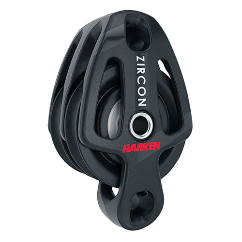 Polea doble - 2193 - Harken - de reenvío / con arraigo / Ø máx. cabo: 8 mm