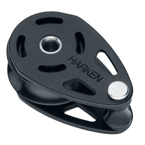 Polea simple - 6107 - Harken - de pie de mástil / con clavija fija / Ø máx. cabo: 12 mm