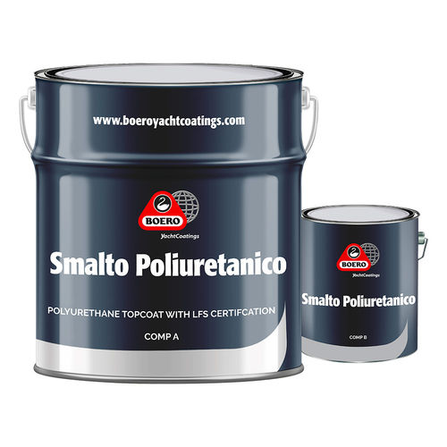 Laca para embarcación de recreo - SMALTO POLIURETANICO - Boero YachtCoatings - de poliuretano / topcoat / blanca