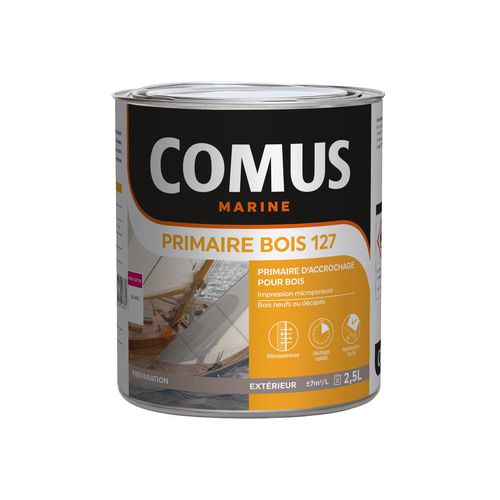 Imprimación para barco - PRIMAIRE BOIS 127 - COMUS MARINE - para madera / monocomponente