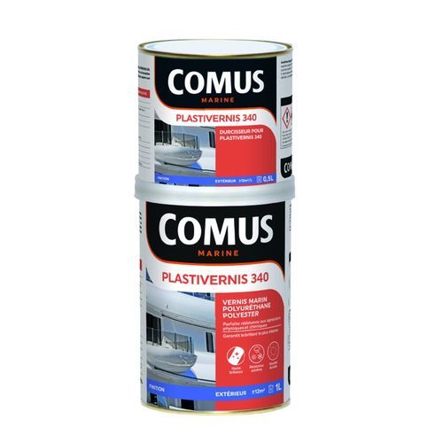 Barniz para barco - PLASTIVERNIS 340  - COMUS MARINE - para madera / bicomponente / de poliuretano