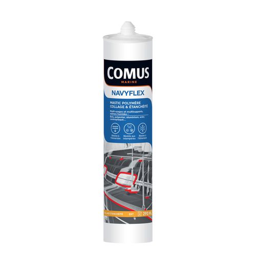 Masilla-cola polímero - NAVYFLEX  - COMUS MARINE - multiusos / resistente a los UV