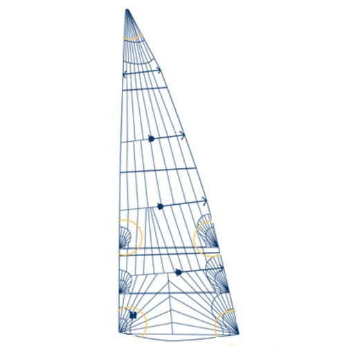 Vela mayor - VOYAGER  - Hydesails - para velero de crucero / cross-cut / Dacron