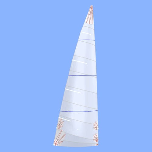 Vela mayor - SONATA - Hydesails - para barco de quilla monotipo de deporte