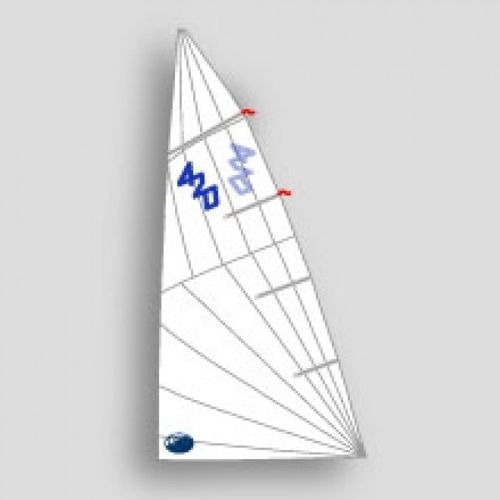 Vela mayor - Main RUSH - Olimpic Sails - para vela ligera / corte radial / 420