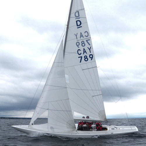 Vela mayor - Quantum Sails - para barco de quilla monotipo de deporte / corte radial / Dragon