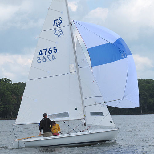 Spinnaker - FLYING SCOT - Quantum Sails - para barco de quilla monotipo de deporte / cross-cut