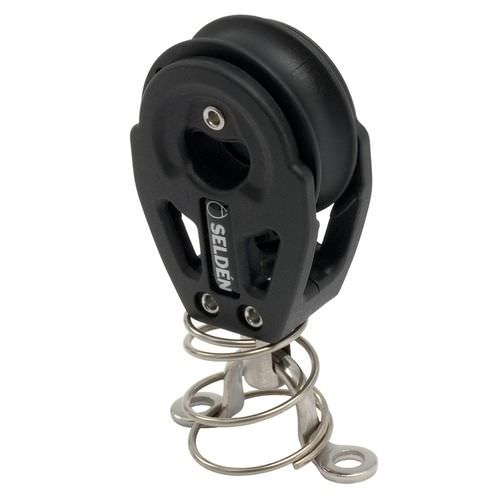 Polea simple - 403-101-12 - SELDÉN MAST - vertical / con puente/muelle / Ø máx. cabo: 8 mm