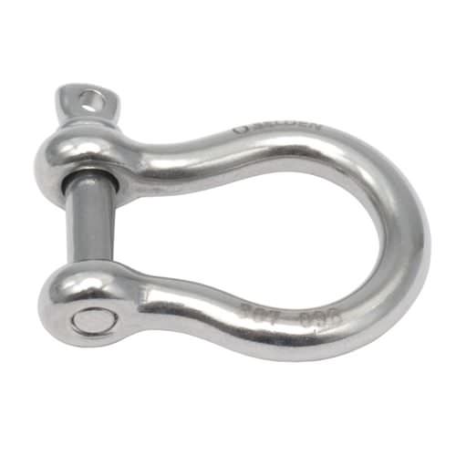 Grillete para velero con eje imperdible - 307-098 - SELDÉN MAST - lira / forjado / de acero inoxidable