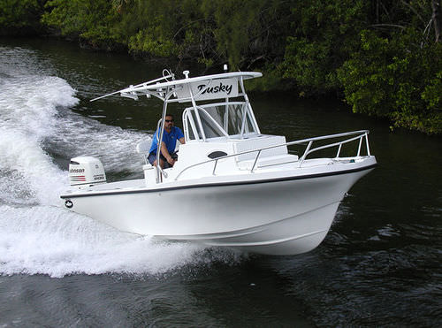 Walkaround fueraborda - 227 - Dusky Marine - de pesca deportiva / con T-top