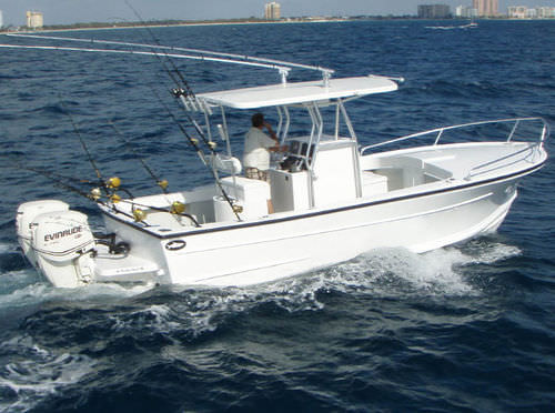 Barco open fueraborda - 28 XL - Dusky Marine - bimotor / de pesca deportiva / con camarote