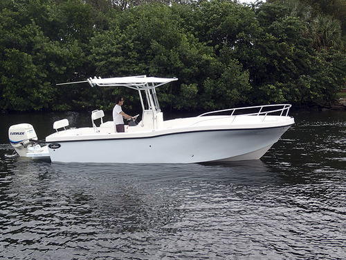 Barco open fueraborda - 252 XF - Dusky Marine - de pesca deportiva / con T-top