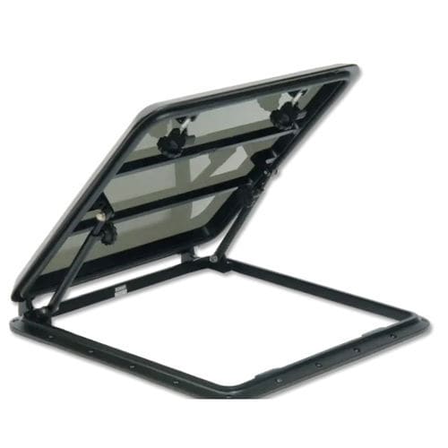 Escotilla para barco - 100 - Pompanette - cuadrada / abrible / de aluminio