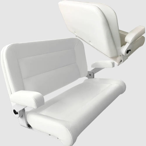 Banqueta para barco - Platinum  - Pompanette - para 2 personas / gris / negra