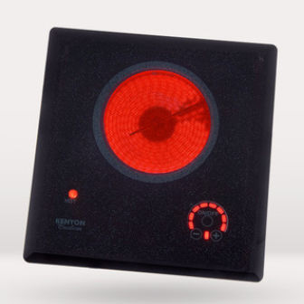 Placa de cocina eléctrica - Lite-Touch Q® 1 - Kenyon International, Inc. - para barco / 1 quemador