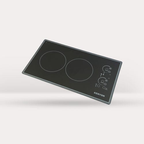 Placa de cocina eléctrica - Lite-Touch Q® Cortez 2 - Kenyon International, Inc. - para barco / 2 quemadores