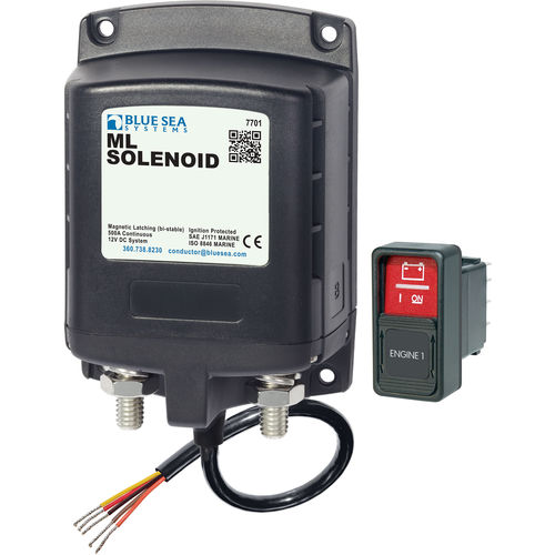 Interruptor con solenoide - ML series - Blue Sea - para barco / para circuito eléctrico / de seguridad
