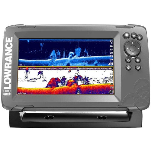 Instrumento multifuncional combinado marino plotter - HOOK² 7 US/Canada - Lowrance - sonda de pesca / para sónar / GPS