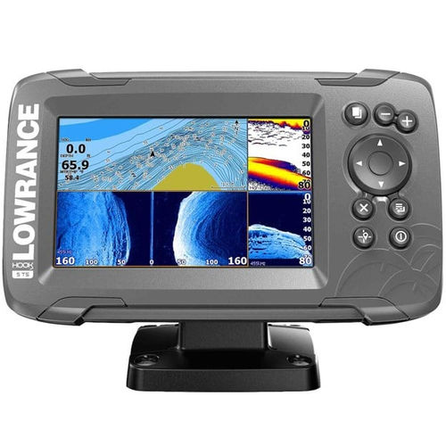 Instrumento multifuncional combinado marino plotter - HOOK² 5 US - Lowrance - sonda de pesca / para sónar / GPS