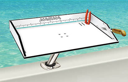 Mesa de limpieza del pescado para barco - T10-312B - Magma - fija / de polietileno