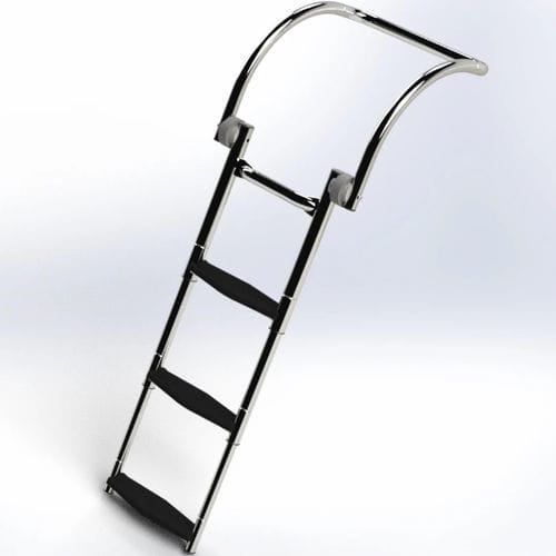 Escalera para barco - Armstrong Nautical - telescópica / de baño / de acero inoxidable