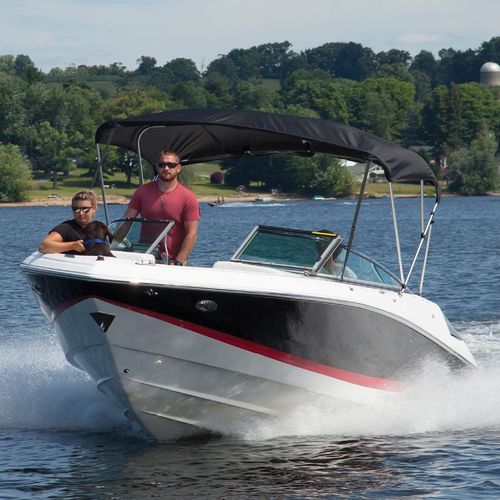 Bimini top para barco de motor - BOATOPS® - Taylor Made Products - para caseta del timón / estructura de aluminio / de nailon