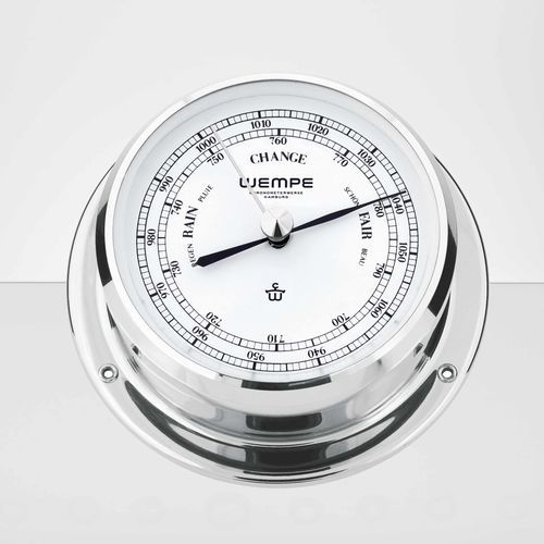 Barómetro analógico - 853161 - Cassens & Plath GmbH - de cromo / blanco