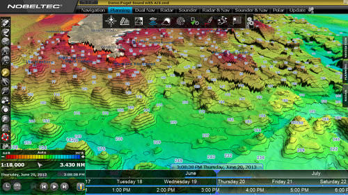 Software de pesca profesional - TIMEZERO   - Nobeltec - para buque pesquero