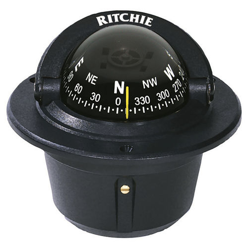 Brújula de navegación para barco - F-50 series - Ritchie Navigation - magnética / horizontal / empotrable
