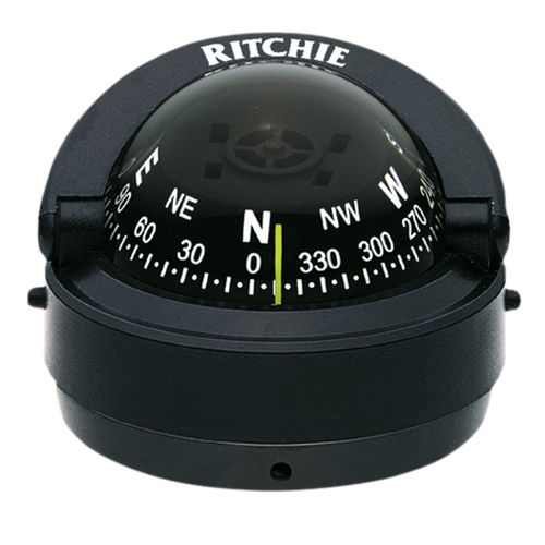 Brújula de navegación para barco - S-53 series - Ritchie Navigation - magnética / horizontal / empotrable