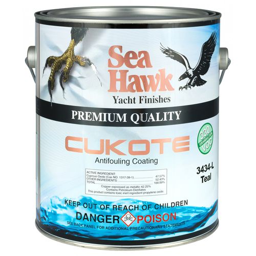 Antifouling para barco - Cukote 330 VOC™ - Sea Hawk - autopulimentante / fibra de vidrio / para madera