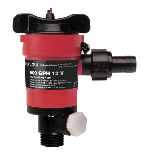 Bomba para barco - Twin Port - Johnson Pump Marine - de vivero / de aguas / de cartucho