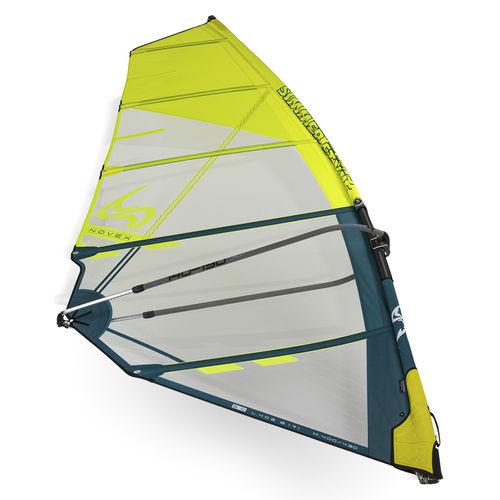 Vela de windsurf de iniciación - Novex - Simmer - SDM / 4 sables / amarilla