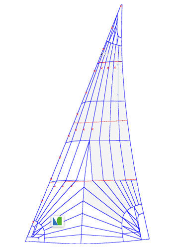 Génova - NO.1  - Lidgard Sailmakers - para velero de regata y crucero / corte triradiale