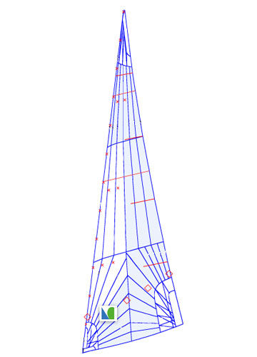 Foque - NO.3 - Lidgard Sailmakers - para velero de regata y crucero / corte triradiale / laminada