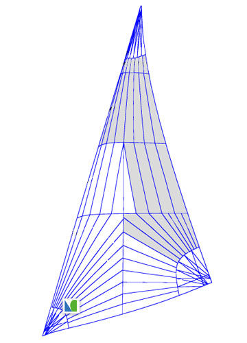 Foque - JIB TOP - Lidgard Sailmakers - para velero de carrera / corte triradiale