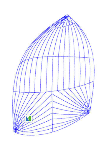 Spinnaker asimétrico - A1  - Lidgard Sailmakers - para velero de carrera