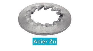 Arandela de freno - JZC - MPI-INOX - con dientes interiores / de acero zincado