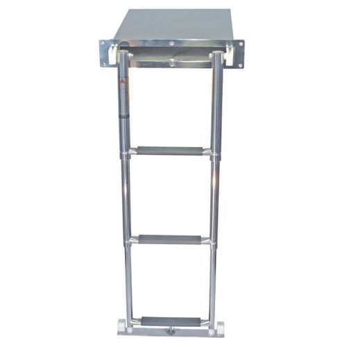 Escalera telescópica - 4774 - MPI-INOX - de baño / de plástico / de acero inoxidable