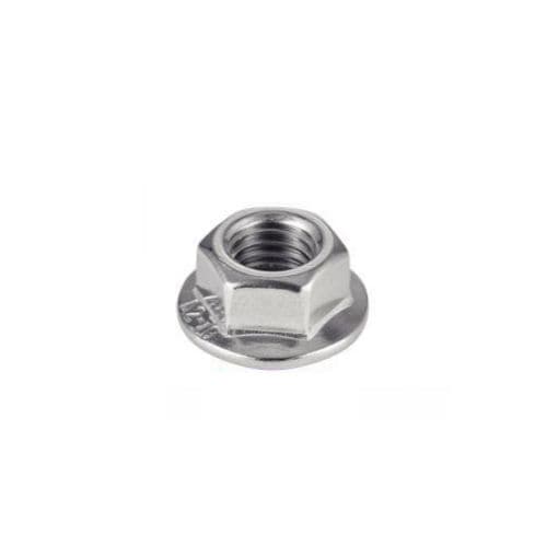 Tuerca hexagonal - 6118 - MPI-INOX - con collar / de acero inoxidable / dentada